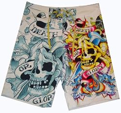 Men's Ed Hardy Swim Trunks Size 34