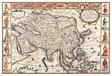 Antique Map - Asia, 1626 - Artist: John Speed - Art Print Poster Size: 56.00 by 38.00 inches