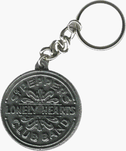 Cover image : The Beatles - Sgt. Pepper's Lonely Hearts Club Band Drum Logo - Metal Keychain / Keyring