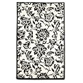 Home Exploded Floral Rug Collection - Black