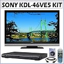 Sony BRAVIA KDL-46VE5 46-Inch 1080p 120Hz + DVD Accessory Kit