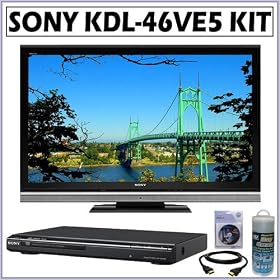 Sony BRAVIA KDL-46VE5 46-Inch 1080p 120Hz + DVD Accessory Kit