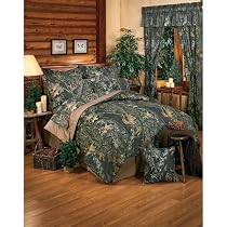New Break-Up Mossy Oak Camouflage Comforter Set, Queen