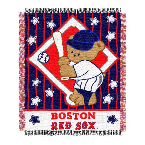 Boston Red Sox 36x46 Woven Jacquard Baby Throw