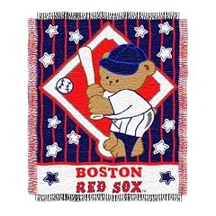 Boston Red Sox 36x46 Woven Jacquard Baby Throw