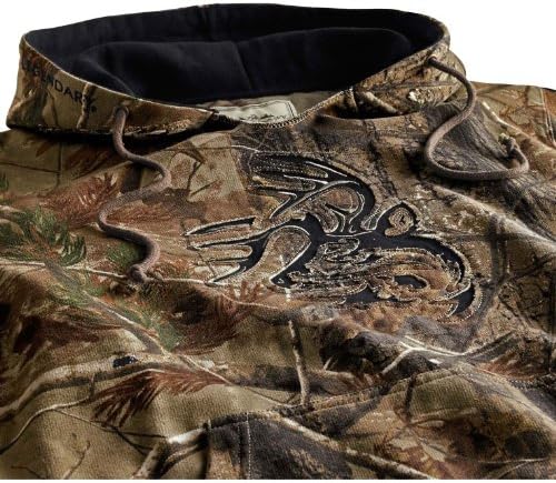 Legendary Whitetails Men's Realtree Camo Casual V-Neck Outfitter Hoodie Realtree AP X-Large Tall