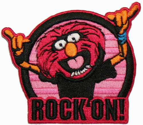 The Muppets Animal Rock On Embroidered Iron On Patch