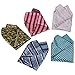 b.m.c BMC Mens 5 pc Mixed Pattern Large Pocket Square Fashion Handkerchief Accessories