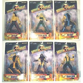Mortal Kombat 6 Piece Action Figure Set Series 1 by