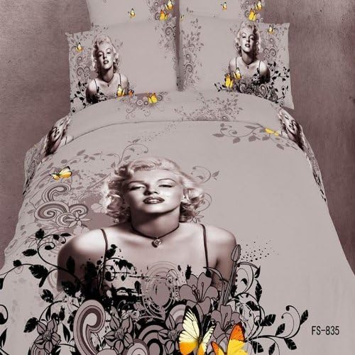 Marilyn Monroe Bedding Set,beautiful Bedding Sets,4pcs Queen Size