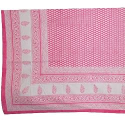 Cotton Sheet for Bed Block Print Queen Size (bshtd633)