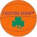 Fanmats Notre Dame Fighting Irish Basketball-Shaped Mat