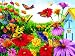 MINI - Butterfly Garden Mini 7x9 100pc Jigsaw Puzzle by Nancy Wernersbach