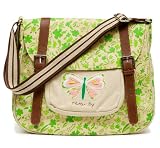 Pink Lining Flutter by Messenger Oatmeal Green Floral