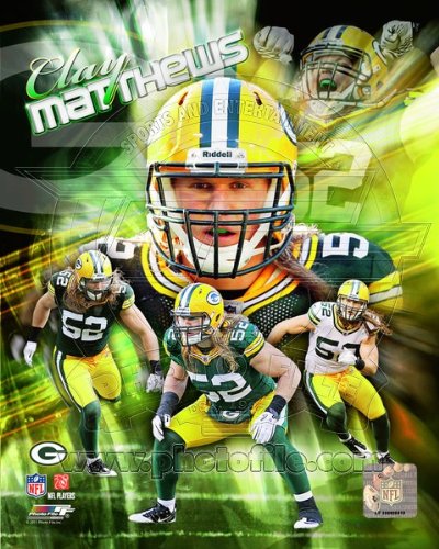 Clay Matthews - Green Bay Packers NFL 8x10 Photo (portrait)