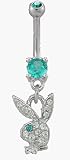 December Birthstone Playboy Belly Button Ring
