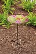 English Garden Glass Birdbath