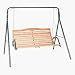Outdoor Living : Jack Post Country Garden Hi-Back Swing Seat with Matte Green Frame Includes Hang Chain