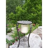 Grape Candle Holder with Candle Finish: Antique Bronze