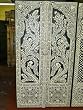 Gift for Her-hand Crafted Bone Inlay Overlay Door Panels 77 X 40 Inches