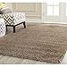 SAFAVIEH Milan Shag Collection Accent Rug - 4' x 6', Dark Beige, Solid Design, Non-Shedding & Easy Care, 2-inch Thick Ideal for High Traffic Areas in Entryway, Living Room, Bedroom (SG180-1414)