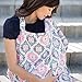 Bebe au Lait Premium Cotton Nursing Cover, Lightweight and Breathable Cotton, Open Neckline, One Size Fits All - Monroe