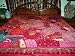 ZARDOZI EMBROIDERED BEADS SARI TAPESTRY BEDSPREAD COVERLET THROW WALL HANGING