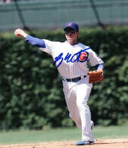 Autographed/Hand Signed Ryan Theriot Chicago Cubs 8x10 Photo