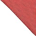 PenSee 100% Silk Woven Red & White Pin Dot Pocket Square