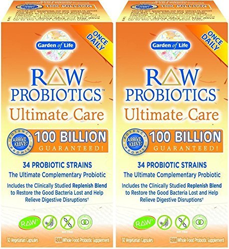 Raw Probiotics Ultimate Care-100 Billion Garden of Life 30 VCaps ( 2 pck) Raw Probiotics Ultimate Care-100 Billion Garden of Life 30 VCaps ( 2 pck)