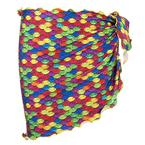 Fin Fun Mermaid Girls Sarong Cover Up - Rainbow Reef