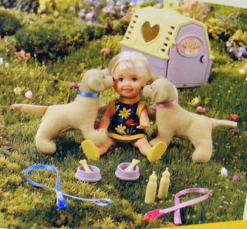 Barbie-Kelly Doll Pet Lovin Puppy Twins (Rare) 1999 Gift Set