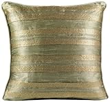 Blanket America Bronze Leaf 16-Inch by 16-Inch Square Pillow