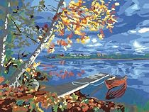 Autumm River Paint By Numbers