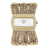 61xaa3KrQRL. SL160  AK Anne Klein Womens 109236MPGB Swarovski Crystal Accented Gold Tone Chain Bracelet Watch