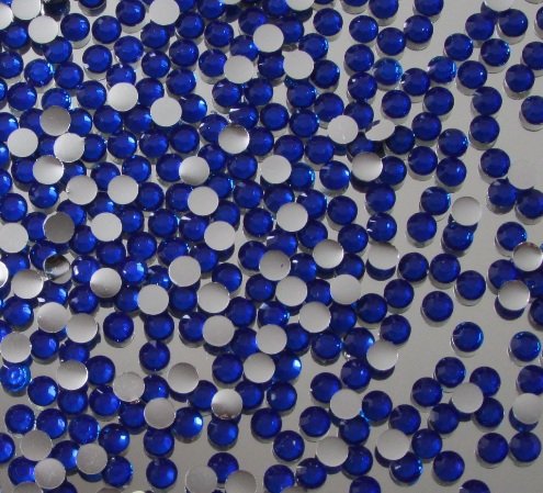 1000pcs Round Flatback Resin Rhinestones 4mm (16ss)--- Royal Blue By Pixiheart