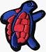 Grateful Dead - Blue Terrapin Turtle with Hot Pink Belly/Shell - Embroidered Iron On or Sew On Patch