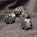 Charm.L Grace Classic Refinement Blue Resin Crystal Drop Ear Studs Earring