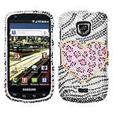 Playful Leopard Zebra Diamonds Crystal Bling Protector Case for Samsung Dro ....
