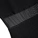 Leadingstar Women Crew Neck Long Sleeve Crop Top Midi Skirt Outfit Two Piece Bodycon Short Black Dress XL