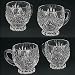 FREEDOM SET OF FOUR CRYSTAL PUNCH CUPS