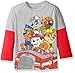 Paw Patrol Boys' Long Sleeve Two-Fer T-Shirt with Thermal Sleeves