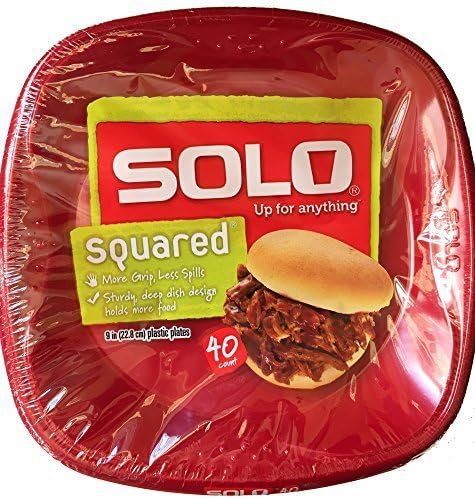Solo Cup Solo Squared Plastic Plates by Solo USA