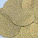 Sequin Round 70mm 2 hole Gold Hologram Glitter Sparkle Metallic. Made in USA