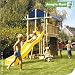 Spielturm Jungle Gym FORT - Kletterturm mit Rutsche rot