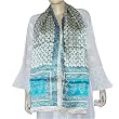 Echarpe Silk Wrap and Stoles Hand Painted 22 X 72 inches