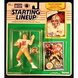 JOE MONTANA / SAN FRANCISCO 49ERS 1990 NFL Starting Lineup Action Figure & Exclusive NFL Collector Trading Card