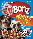 T Bonz Porterhouse Flavor Dog Snacks, 22-Ounce Bags (Pack of 8)