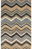 Chevron Area Rug, 36"x56", BLUE