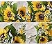 Meiliy 1 Bouquet Artificial Silk Sunflower 7-stems Flowers For Home Decoration Wedding Decor, Bride Holding Flowers Floral Decors